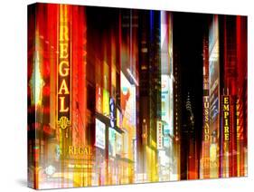 Urban Stretch Series - Times Square by Night - Manhattan - New York-Philippe Hugonnard-Stretched Canvas