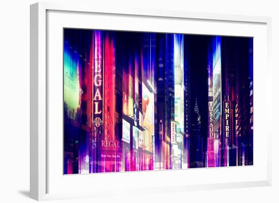 Urban Stretch Series - Times Square by Night - Manhattan - New York-Philippe Hugonnard-Framed Photographic Print