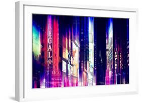 Urban Stretch Series - Times Square by Night - Manhattan - New York-Philippe Hugonnard-Framed Photographic Print