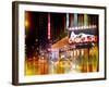 Urban Stretch Series - Yellow Taxi of Times Square by Night - Manhattan - New York-Philippe Hugonnard-Framed Photographic Print