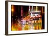 Urban Stretch Series - Yellow Taxi of Times Square by Night - Manhattan - New York-Philippe Hugonnard-Framed Photographic Print