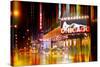 Urban Stretch Series - Yellow Taxi of Times Square by Night - Manhattan - New York-Philippe Hugonnard-Stretched Canvas