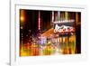 Urban Stretch Series - Yellow Taxi of Times Square by Night - Manhattan - New York-Philippe Hugonnard-Framed Photographic Print