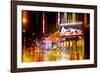 Urban Stretch Series - Yellow Taxi of Times Square by Night - Manhattan - New York-Philippe Hugonnard-Framed Photographic Print