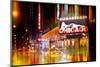 Urban Stretch Series - Yellow Taxi of Times Square by Night - Manhattan - New York-Philippe Hugonnard-Mounted Photographic Print