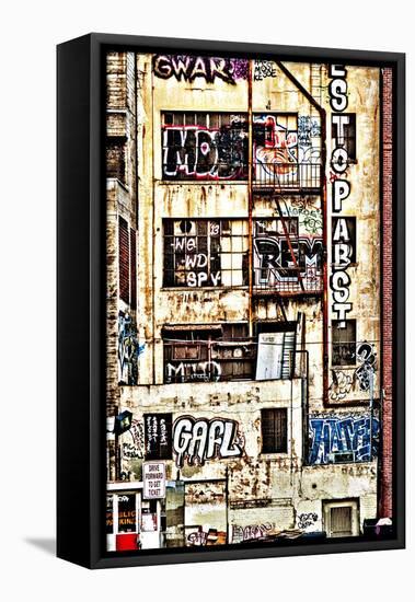 Urban Tags I-Honey Malek-Framed Stretched Canvas