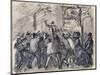 Urban Uprising in Paris, 1870 (Charcoal, Wash & Gouache on Wove Paper)-Camille Pissarro-Mounted Giclee Print