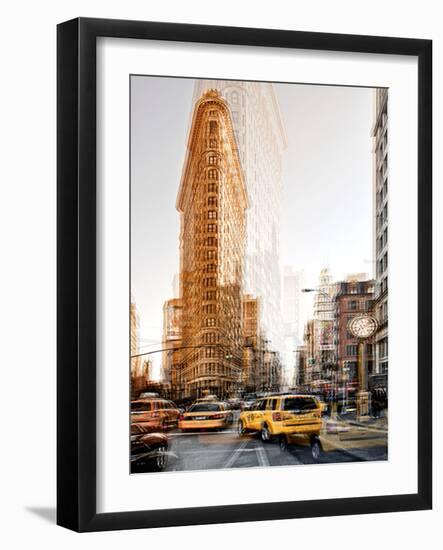 Urban Vibrations Series, Fine Art, Flatiron Building, Manhattan, New York City, United States-Philippe Hugonnard-Framed Photographic Print