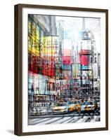 Urban Vibrations Series, Fine Art, Times Square, Manhattan, New York City, United States-Philippe Hugonnard-Framed Premium Photographic Print