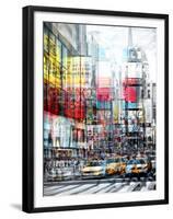 Urban Vibrations Series, Fine Art, Times Square, Manhattan, New York City, United States-Philippe Hugonnard-Framed Premium Photographic Print