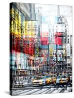 Urban Vibrations Series, Fine Art, Times Square, Manhattan, New York City, United States-Philippe Hugonnard-Stretched Canvas