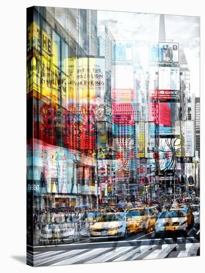 Urban Vibrations Series, Fine Art, Times Square, Manhattan, New York City, United States-Philippe Hugonnard-Stretched Canvas