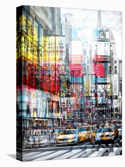 Urban Vibrations Series, Fine Art, Times Square, Manhattan, New York City, United States-Philippe Hugonnard-Stretched Canvas