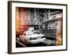 Urban View with Yellow Taxi on Manhattan-Philippe Hugonnard-Framed Photographic Print