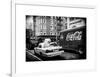 Urban View with Yellow Taxi on Manhattan-Philippe Hugonnard-Framed Art Print