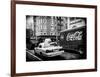 Urban View with Yellow Taxi on Manhattan-Philippe Hugonnard-Framed Art Print