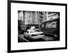 Urban View with Yellow Taxi on Manhattan-Philippe Hugonnard-Framed Art Print