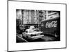 Urban View with Yellow Taxi on Manhattan-Philippe Hugonnard-Mounted Art Print