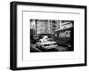 Urban View with Yellow Taxi on Manhattan-Philippe Hugonnard-Framed Art Print
