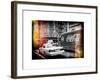 Urban View with Yellow Taxi on Manhattan-Philippe Hugonnard-Framed Art Print