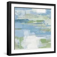 Urban Walkway II Blue and Green-Silvia Vassileva-Framed Art Print