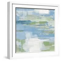 Urban Walkway II Blue and Green-Silvia Vassileva-Framed Art Print