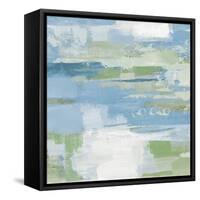 Urban Walkway II Blue and Green-Silvia Vassileva-Framed Stretched Canvas