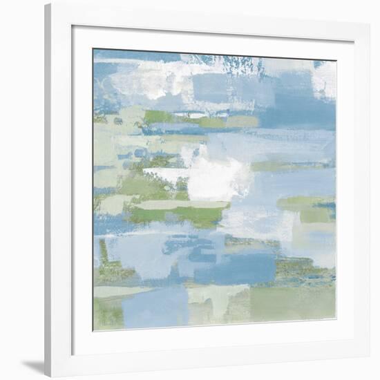 Urban Walkway III Blue and Green-Silvia Vassileva-Framed Art Print