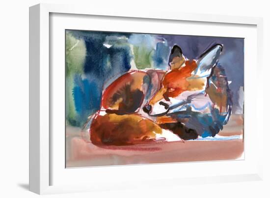 Urban Wild, 2022, (mixed media on paper)-Mark Adlington-Framed Giclee Print