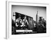 Urban Winter Scene at Meatpacking District with the Empire State Building View-Philippe Hugonnard-Framed Photographic Print