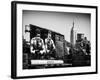 Urban Winter Scene at Meatpacking District with the Empire State Building View-Philippe Hugonnard-Framed Photographic Print