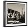 Urban Winter Scene at Meatpacking District with the Empire State Building View-Philippe Hugonnard-Framed Photographic Print