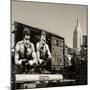 Urban Winter Scene at Meatpacking District with the Empire State Building View-Philippe Hugonnard-Mounted Photographic Print