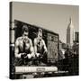 Urban Winter Scene at Meatpacking District with the Empire State Building View-Philippe Hugonnard-Stretched Canvas