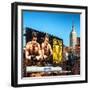 Urban Winter Scene at Meatpacking District with the Empire State Building View-Philippe Hugonnard-Framed Photographic Print