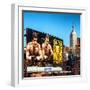 Urban Winter Scene at Meatpacking District with the Empire State Building View-Philippe Hugonnard-Framed Photographic Print