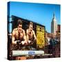 Urban Winter Scene at Meatpacking District with the Empire State Building View-Philippe Hugonnard-Stretched Canvas