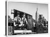 Urban Winter Scene at Meatpacking District with the Empire State Building View-Philippe Hugonnard-Stretched Canvas