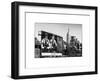 Urban Winter Scene at Meatpacking District with the Empire State Building View-Philippe Hugonnard-Framed Art Print