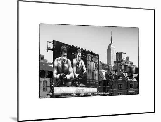 Urban Winter Scene at Meatpacking District with the Empire State Building View-Philippe Hugonnard-Mounted Art Print