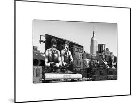 Urban Winter Scene at Meatpacking District with the Empire State Building View-Philippe Hugonnard-Mounted Art Print