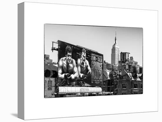 Urban Winter Scene at Meatpacking District with the Empire State Building View-Philippe Hugonnard-Stretched Canvas