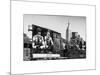 Urban Winter Scene at Meatpacking District with the Empire State Building View-Philippe Hugonnard-Mounted Art Print