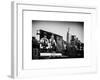 Urban Winter Scene at Meatpacking District with the Empire State Building View-Philippe Hugonnard-Framed Art Print