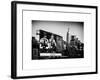 Urban Winter Scene at Meatpacking District with the Empire State Building View-Philippe Hugonnard-Framed Art Print