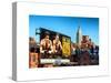 Urban Winter Scene at Meatpacking District with the Empire State Building View-Philippe Hugonnard-Stretched Canvas