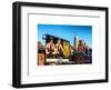 Urban Winter Scene at Meatpacking District with the Empire State Building View-Philippe Hugonnard-Framed Art Print