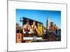 Urban Winter Scene at Meatpacking District with the Empire State Building View-Philippe Hugonnard-Mounted Art Print