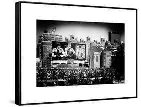 Urban Winter Scene View at Meatpacking District-Philippe Hugonnard-Framed Stretched Canvas