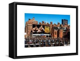 Urban Winter Scene View at Meatpacking District-Philippe Hugonnard-Framed Stretched Canvas